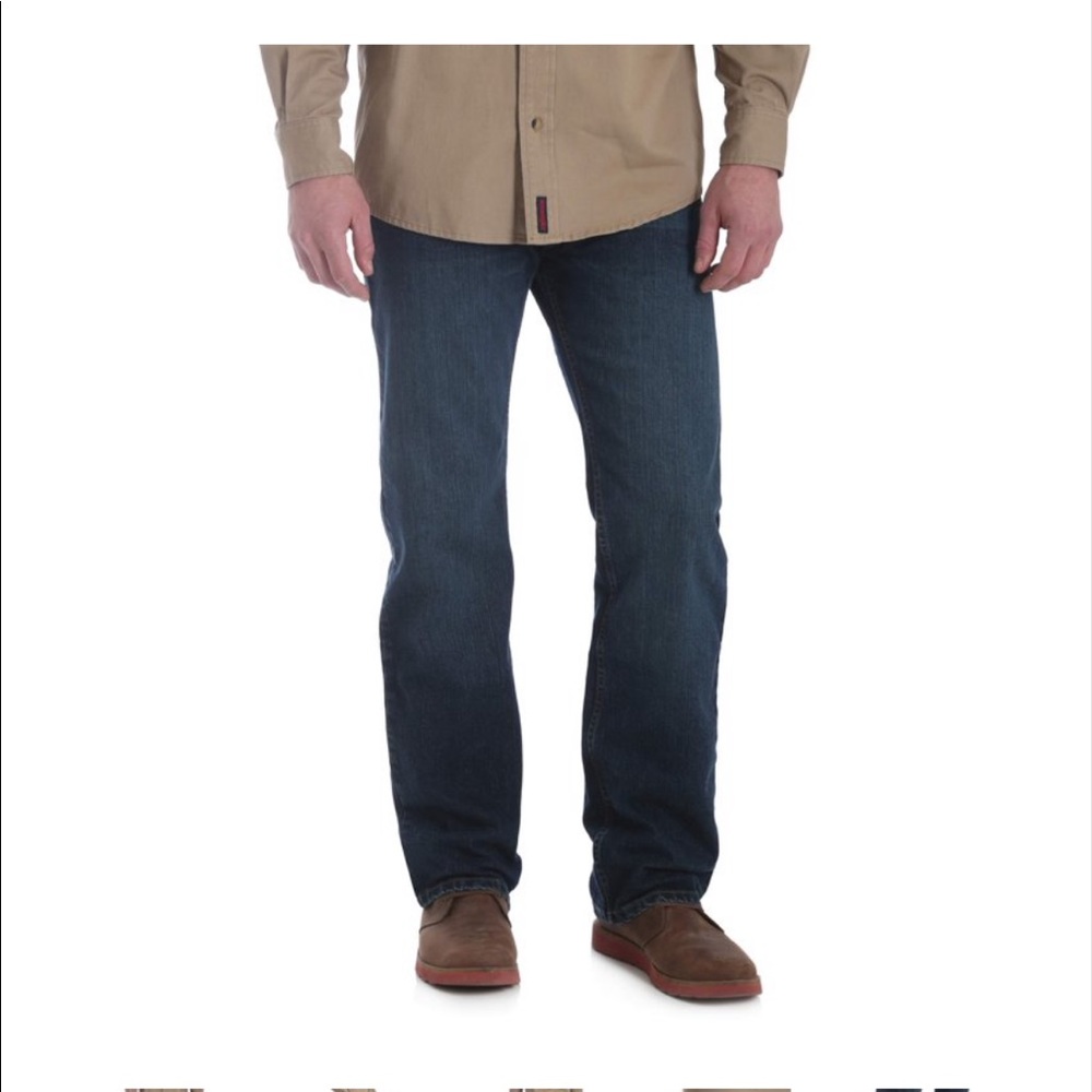 Wrangler Big Men's Five Star Straight Fit Flex Jeans Metro Wash 36